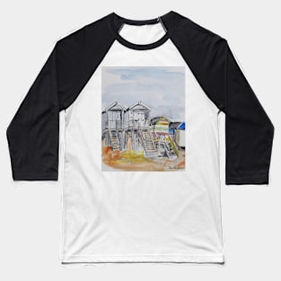 Beach Huts Baseball T-Shirt